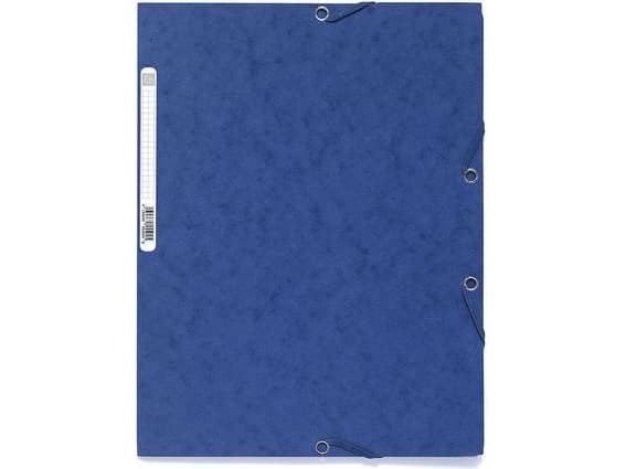 Exacompta 3 flap folder with label, A4 Blue, A4, Blå, 240 mm, 320 mm, 25 styck