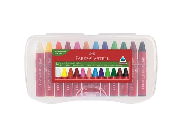 Faber-Castell Jumbo - Färgkrita - vax (paket om 12)