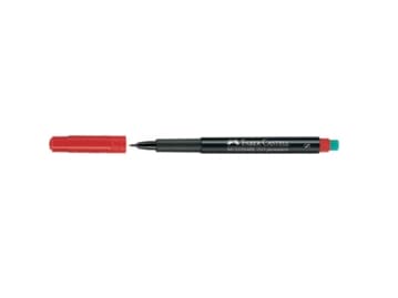 Faber-Castell MULTIMARK 1523 - Markering - permanent - röd - 0.4 mm - superfin - med radergummi