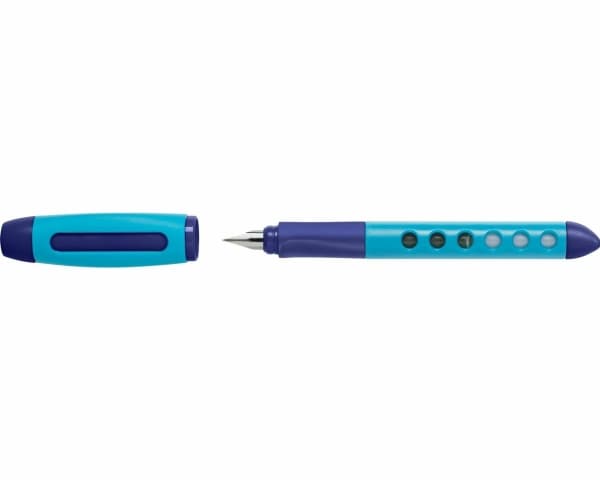 Faber-Castell 149802, Sininen, Patruunan täyttöjärjestelmä, Sininen, Pyöreä kärki, Iridium-teräs, Oikeakätinen