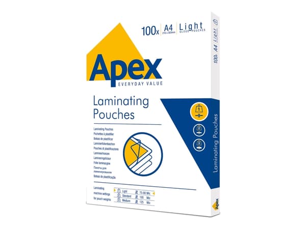 Lamineringsfickor A4 klar 75/80 micron - (100 st.)