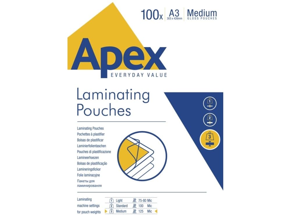 Fellowes - 100-pack - klar - A3 (297 x 420 mm) lamineringsfickor