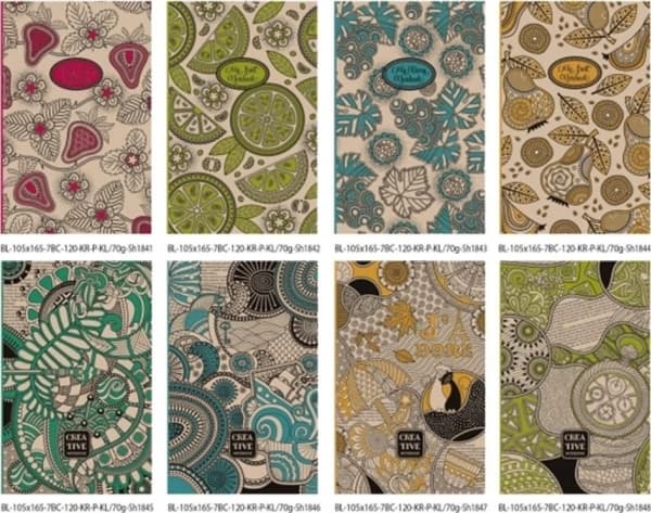 Fresh Decorative notebook 105x165/120K check TW FRESH