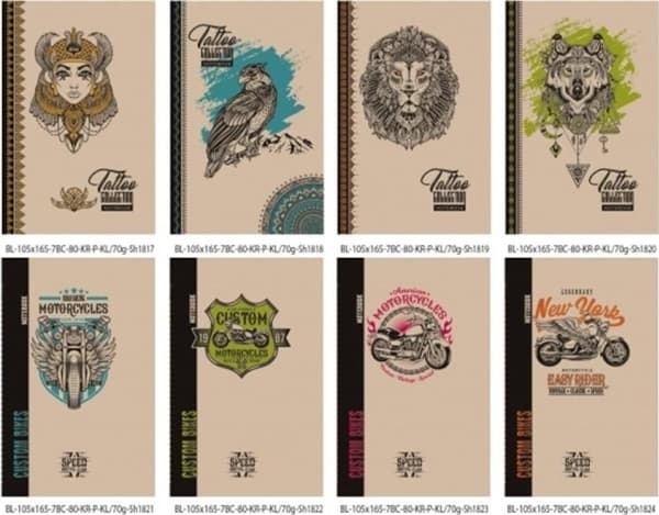 Fresh Decorative notebook 105x165/80K check TW FRESH