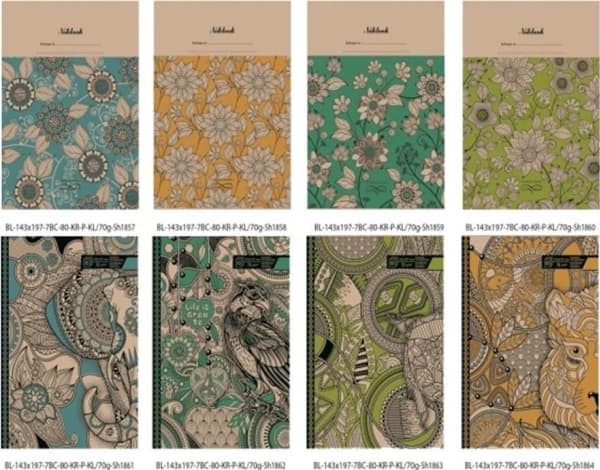 Fresh Decorative notebook 143x197/80K check TW FRESH