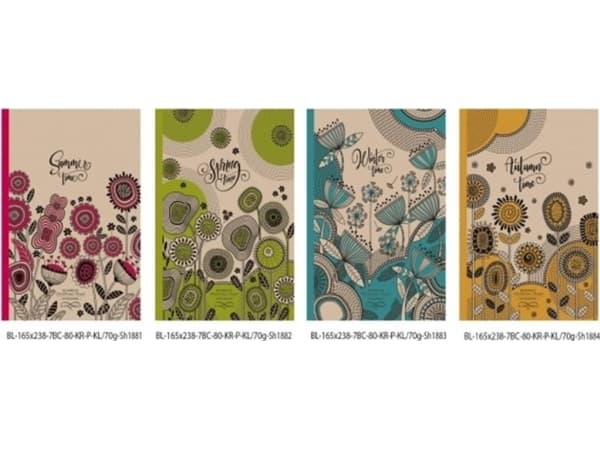 Fresh Decorative notebook 165x238/80K check TW FRESH