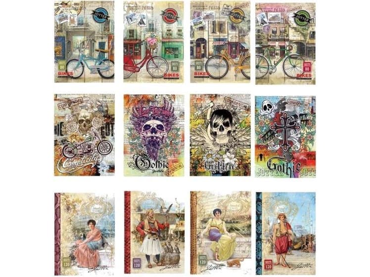 Fresh A5 decorative notebook 80 lined sheets - WIKR-1022013