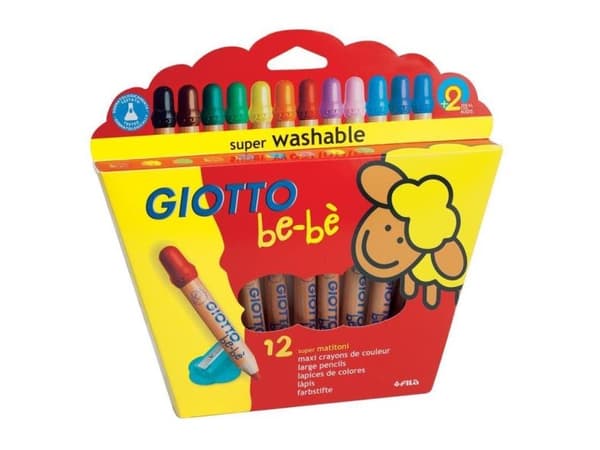 Giotto paksut värikynät 12 väriä Bebe (273998)