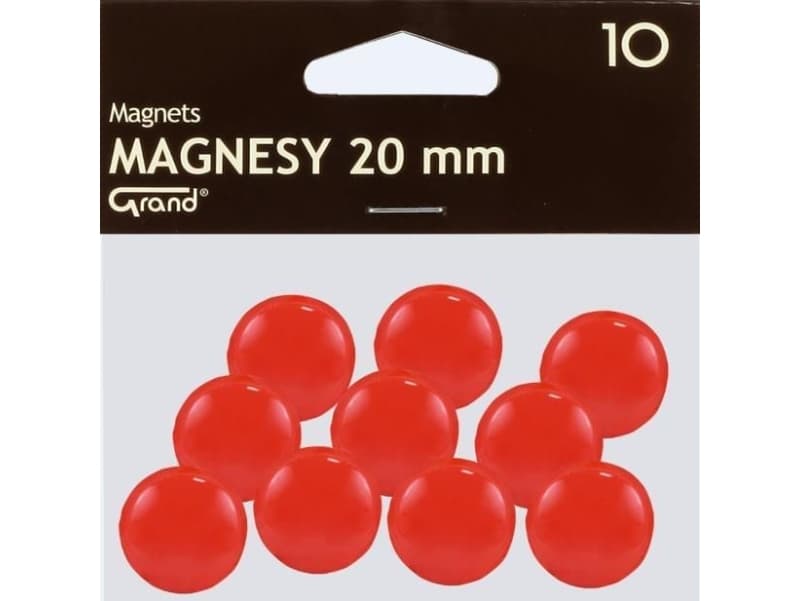 Grand Magnet 20mm red 10pcs GRAND - 189195