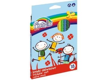 Grand pencil crayons 18 colors triangular super-soft (WIKR-912855)