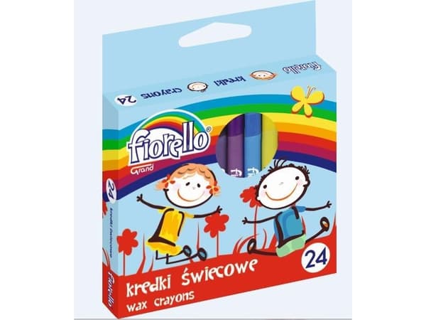 Grand candle crayons 24 colors Fiorello - WIKR-935972