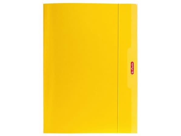 Herlitz Teczka A4 z gumką żółty Color Blocking (174042)