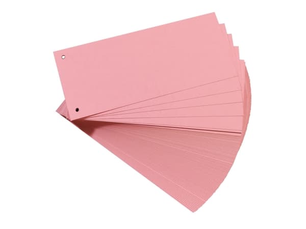 Herlitz Przekładki 1/3 A4 kartonowe różowy Eco 100szt. (214765)