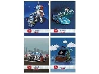 Herlitz Notebook A5/32K, double line for boys (10 items)