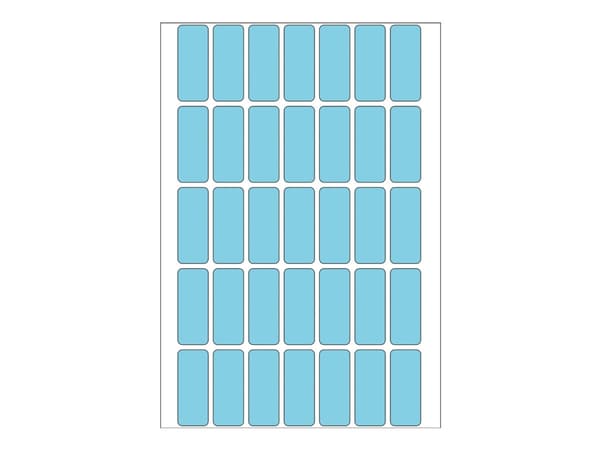 Multi-Purpose Labels, 12 X 30mm, Red, Permanent Adhesion, For Hand Lettering | HERMA Australia