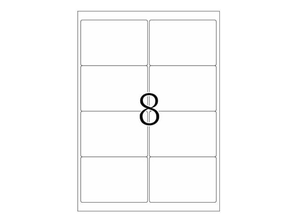 HERMA Special - Polyester - blank - permanent självhäftande - silver - 99.1 x 67.7 mm 200 etikett (er) (25 ark x 8) filmetiketter