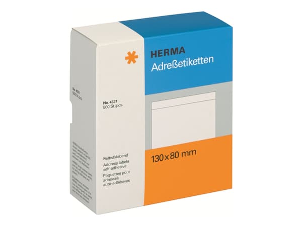 HERMA - Vit - 80 x 130 mm 500 etikett (er) adresslappar