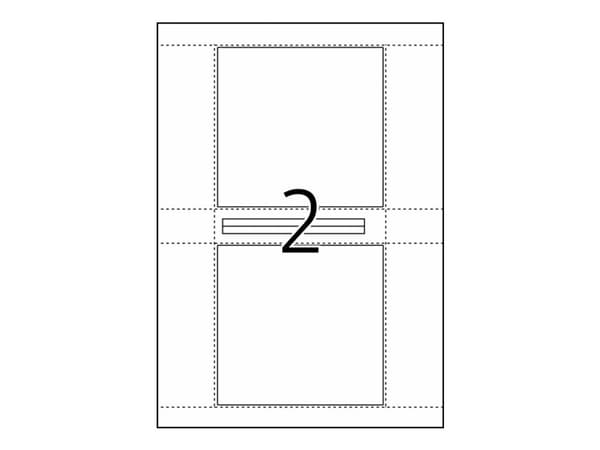 HERMA Spesial - Papir - matt - permanent selvklebende - hvit - 121,5 x 117,5 mm 50 etikett(er) (25 ark x 2) CD/DVD-omslagsetiketter