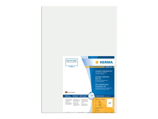 HERMA Special - Polyetylen (PE) - matt - extra kraftigt självhäftande lim - vit - A3 (297 x 420 mm) 40 etikett (er) (40 ark x 1) filmetiketter