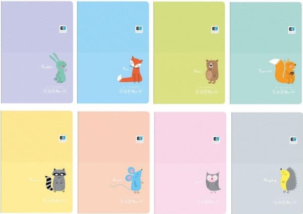 Interdruk Notebook A5/32K color line B&B Pastel (10 pcs)