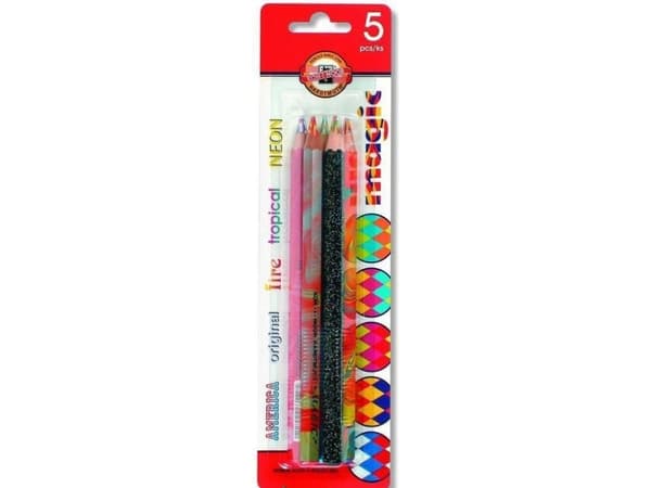 Koh I Noor Magic Crayons trio 5 färger (147690)