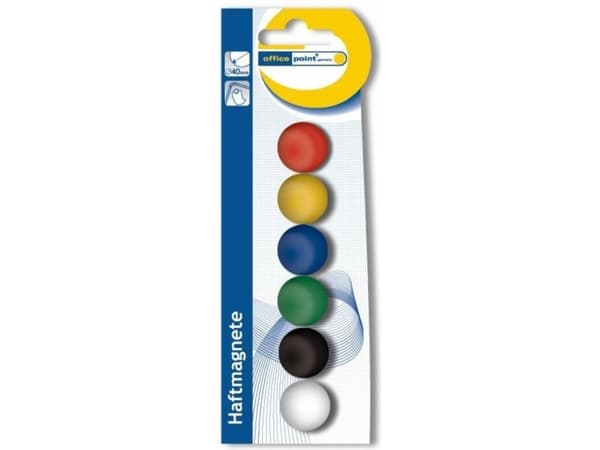 Koh I Noor Valkotaulumagneetit 20mm 6kpl - 147715