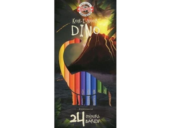 Koh-I-Noor Crayons 24 colors Dino (WIKR-975979)