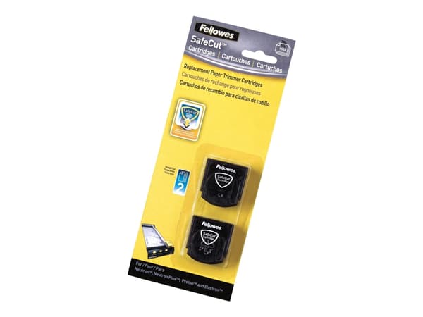 Fellowes SafeCut - Utskiftningsbladpatron (en pakke 2) - for Fellowes Electron A3, Electron A4, Neutron A4, Neutron Plus A4, Proton A3, Proton A4