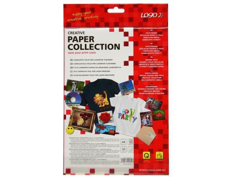 Logo Self-adhesive foil, transparent, matte, A4, 125 g/m2, 10 sheets (15344)