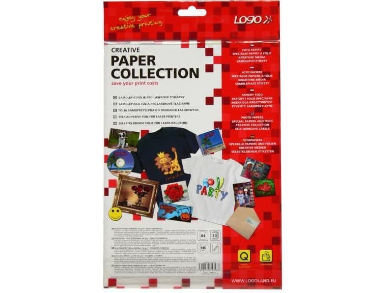 Logo Self-adhesive foil, silver, matte, A4, 145 g/m2, 10 sheets (15348)