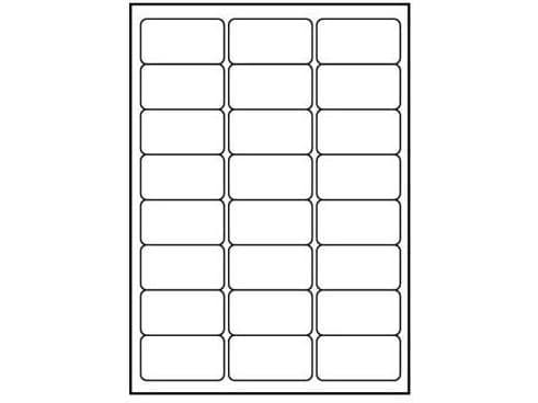 Logoetiketter A4, matt, hvit, 10 stk.