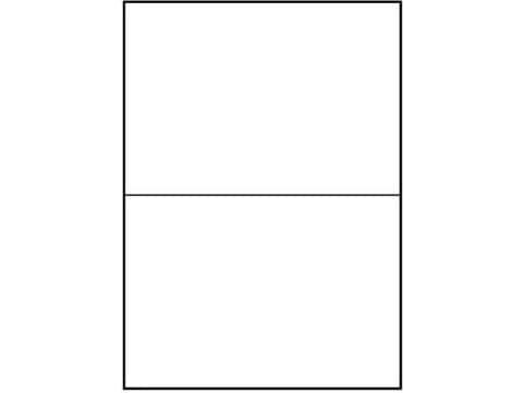 Logoetiketter A4, matt, hvit, 25 stk.