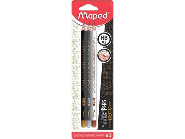 Maped Ołówek Blackpeps HB blister 3 szt.
