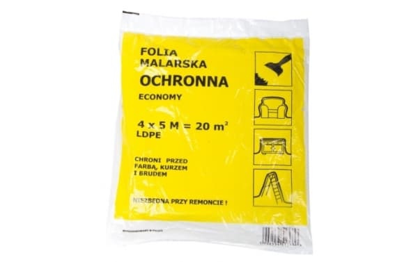 Målningsfolie Mega medium 4 x 5m (F60001)