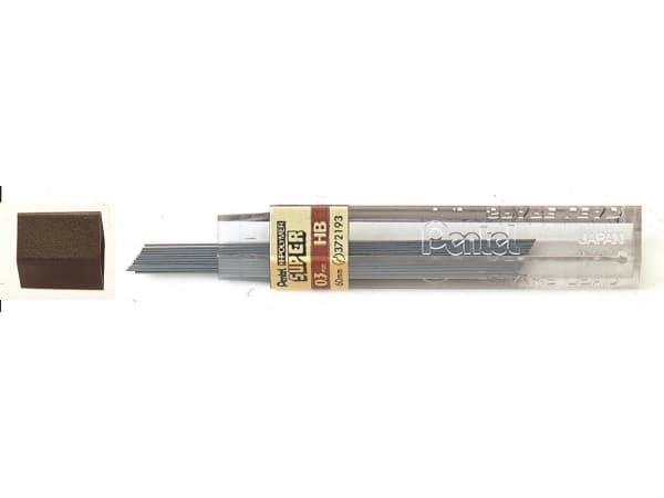 Pentel 300-HB, HB, Sort, 0,3 mm, 12 stykker
