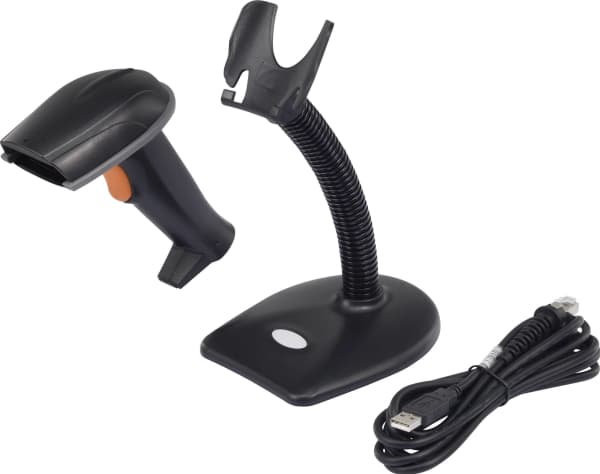 Renkforce LS6302J, Håndholdt strekkodeleser, 1D/2D, LED, Codabar,Code 11,Code 128,Code 32,Code 39,Code 93,EAN 128,EAN-13,EAN-8,GS1 DataBar,ISBN,Inter