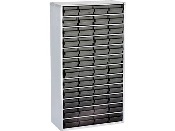 raaco 102520, Sort, Polypropylen (PP), Stål, 48 skuffer, 40 kg, 306 mm, 150 mm