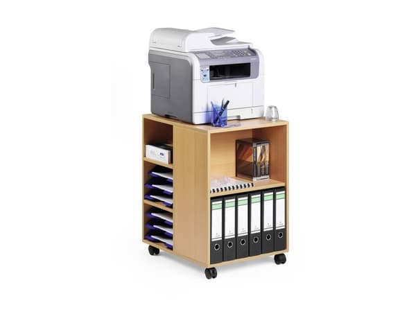 Durable 3113-47, Multimediavogn, Tre, Melamine, 25 kg, 6 hyller, 4 hjul