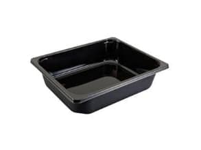 Bakke 1/2 GN 2325-1B 5195 ml 325x265x80 mm HICPET Sort,80 stk/krt