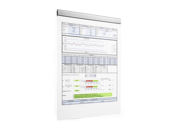 Skinne til ophæng Durable Durafix, 210 mm, sølv - (5 stk.)