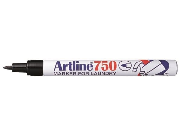 Tekstilmarker Artline EK750 sort (stk.)