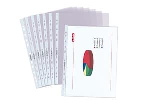Herlitz 05850508, 210 x 297 mm (A4), Transparent, Polypropylen (PP), Poträtt, Övre, 50 styck