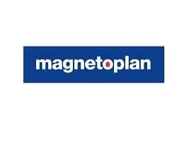 Magnetoplan 16673, Magnet för skrivtavla, Svart, Gul, 4 styck