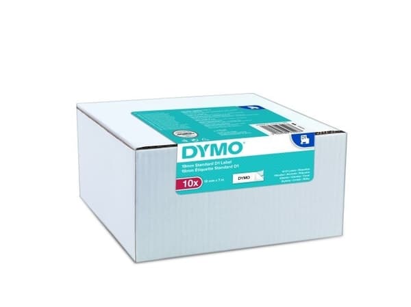 DYMO Value Pack, Valkoinen, Itse kiinnittyvä tulostintarra, 9 mm, 7 m, 300 g, 10 kpl