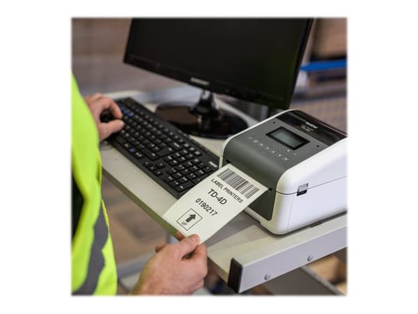 Brother TD-4550DNWB - Etikettskriver - direktetermisk - Rull (11,8 cm) - 300 x 300 dpi - inntil 152.4 mm/sek - USB 2.0, LAN, seriell, Wi-Fi(n), USB-v