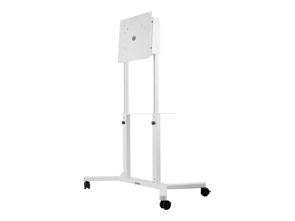 EDBAK TRF100 - Vogn - roterende hode og høydejusterbar - for flatpanel - tralle - hvit - skjermstørrelse: 55" Hvit