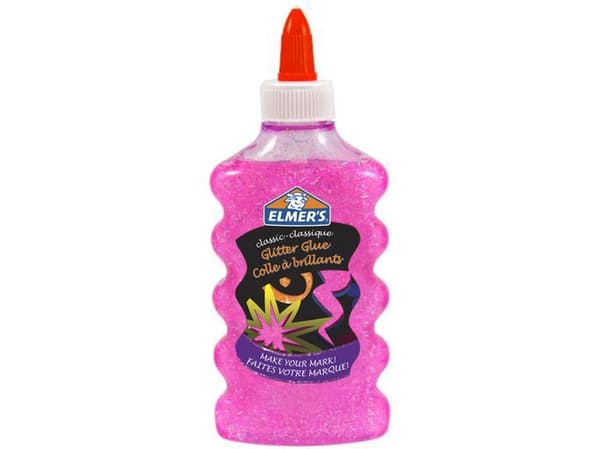 Elmer's Glitterlim Pink 177ml til slim