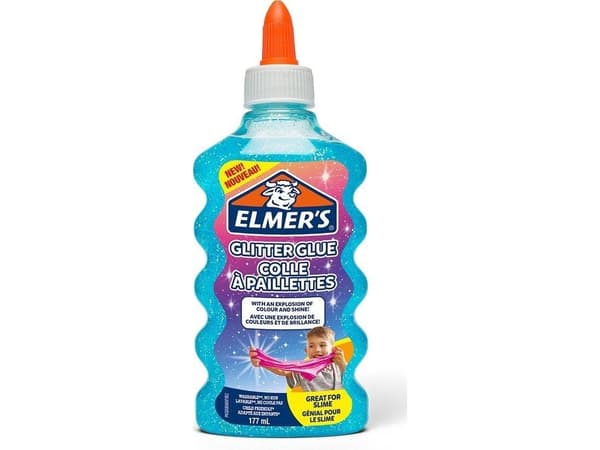 Elmer's Glitterlim blå 177ml til slim