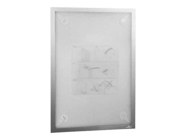 DURABLE WALLPAPER - Displayramme - veggmonterbar, overflatemontert - for A3 - magnetisk - sølv