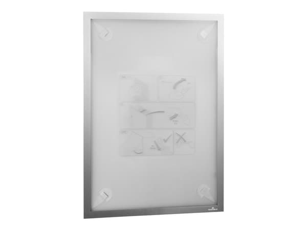 DURABLE WALLPAPER - Displayramme - veggmonterbar, overflatemontert - for A3 - magnetisk - sølv